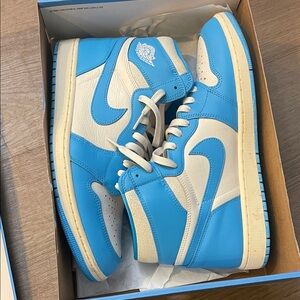 Jordan Blue Box with Black Nike Logo